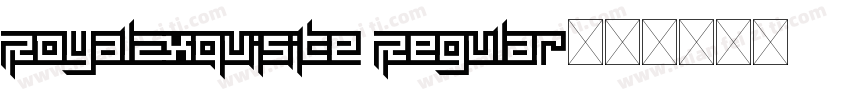 RoyalExquisite Regular字体转换